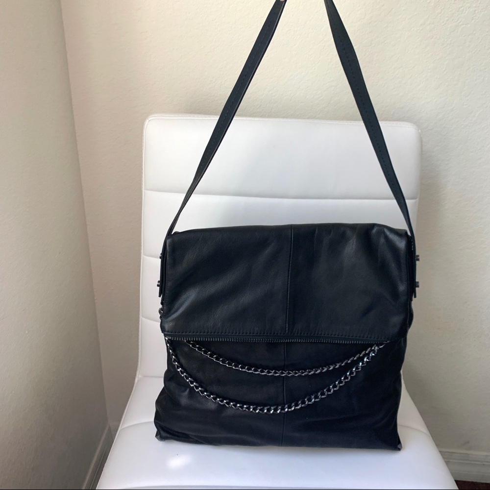 Botkier Black Leather Irving Hobo Bag